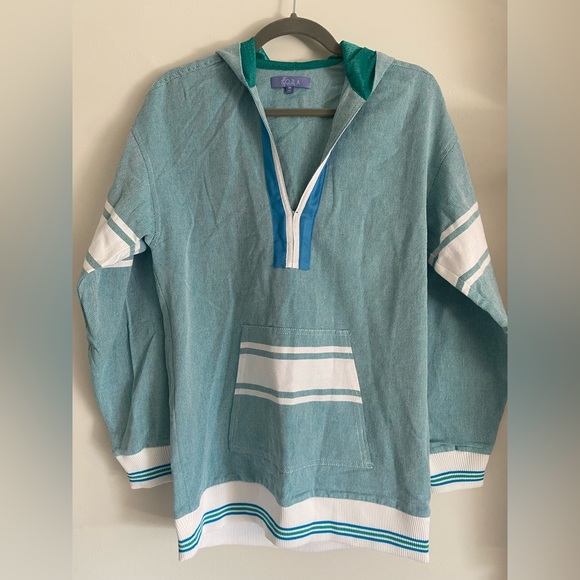 Koza oversized cotton casual beach coverup hoodie - Picture 4 of 4
